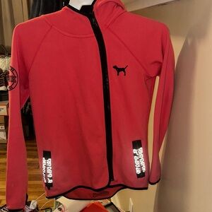 PINK by Victoria's Secret Coral Pink Half-Zip Pullover